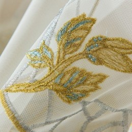 Cortinas De Tule Transparente Bordadas, Cortina De Voile Borboleta, Cortina Sob Medida Para Sala De Estar