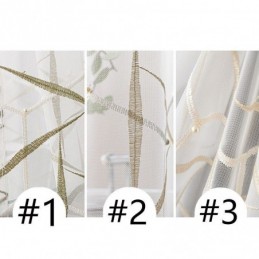 Cortina Transparente Bordada Europeia Feita Sob Medida, Cortinas De Tule De Luxo Em Voile Para Sala De Estar