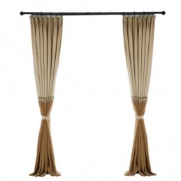 Cortina Moderna De Chenille Sob Medida, Tecido Jacquard Com Emenda Simples Para Sala De Estar E Quarto