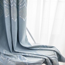 Cortina Blackout Moderna Feita Sob Medida Em Jacquard Para Sala De Estar E Quarto