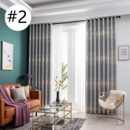 Cortina Blackout Moderna Feita Sob Medida Em Jacquard Para Sala De Estar E Quarto