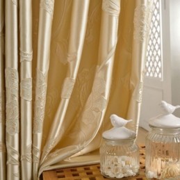 Cortina Blackout Europeia De Luxo Max Feita Sob Medida Cortina De Quarto Com Flor De Peônia