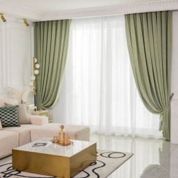 Cortina De Veludo Simples Feita Sob Medida, Cortinas De Cor Sólida Para Sala De Estar E Quarto