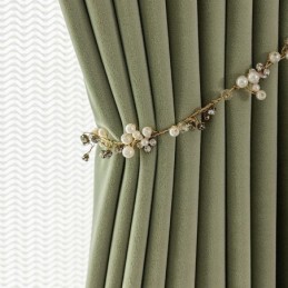 Cortina De Veludo Simples Feita Sob Medida, Cortinas De Cor Sólida Para Sala De Estar E Quarto