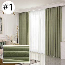 Cortina De Veludo Simples Feita Sob Medida, Cortinas De Cor Sólida Para Sala De Estar E Quarto