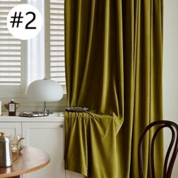 Cortina De Veludo Simples Feita Sob Medida, Cortinas De Cor Sólida Para Sala De Estar E Quarto
