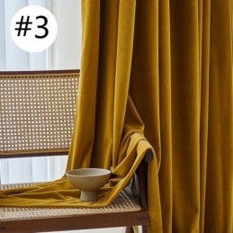 Cortina De Veludo Simples Feita Sob Medida, Cortinas De Cor Sólida Para Sala De Estar E Quarto