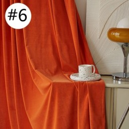 Cortina De Veludo Simples Feita Sob Medida, Cortinas De Cor Sólida Para Sala De Estar E Quarto