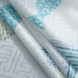 Cortina Semi Blackout Sob Medida Cortina Com Estampa De Peixes Para Quarto Infantil