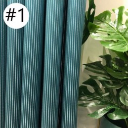 Cortinas Blackout Jacquard De Listras Verticais Para Sala De Estar
