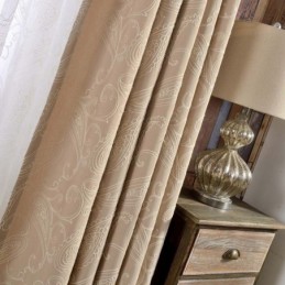 Cortina Vintage Semi Blackout Feita Sob Medida, Cortina De Luxo Bordada Para Sala De Estar