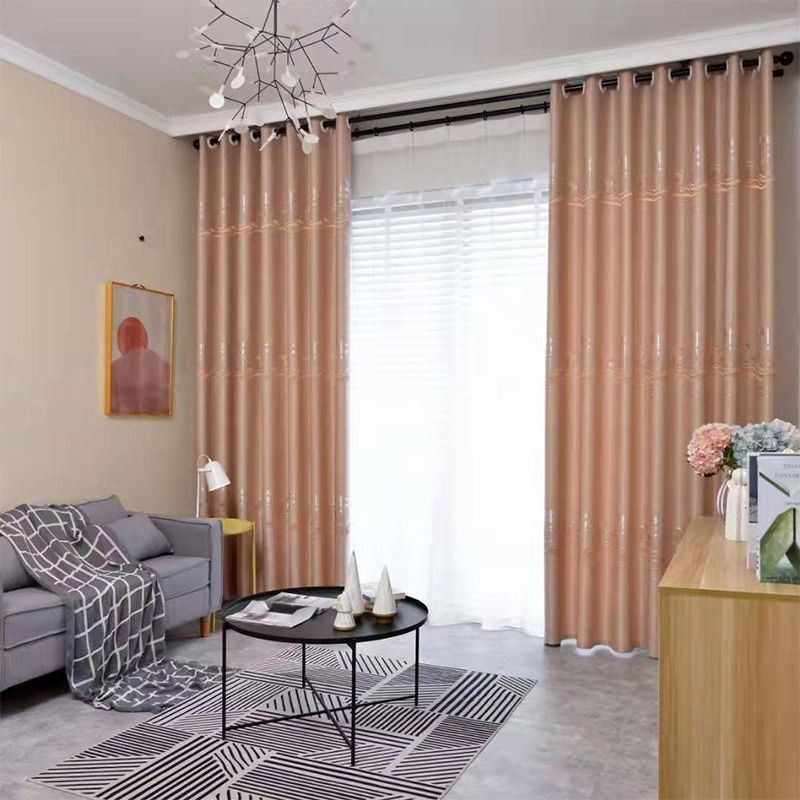 Cortina Blackout Moderna De Luxo Feita Sob Medida Com Design Ondulado Para Sala De Estar