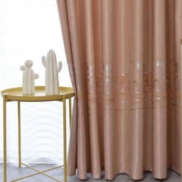 Cortina Blackout Moderna De Luxo Feita Sob Medida Com Design Ondulado Para Sala De Estar