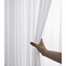 Cortina Transparente Com Estampa De Folhas Pequenas Feita Sob Medida Painel De Cortina Voile De Renda Estilo Europeu Janela Saliente Quarto