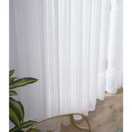 Cortina Transparente Com Estampa De Folhas Pequenas Feita Sob Medida Painel De Cortina Voile De Renda Estilo Europeu Janela Saliente Quarto