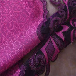 Cortina Transparente Respirável Feita Sob Medida Com Tratamento De Janela Em Jacquard