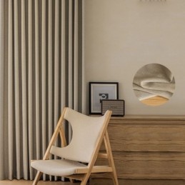 Cortinas Nórdicas Blackout De Cor Sólida Para Sala De Estar