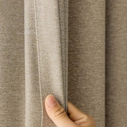 Cortinas Nórdicas Blackout De Cor Sólida Para Sala De Estar