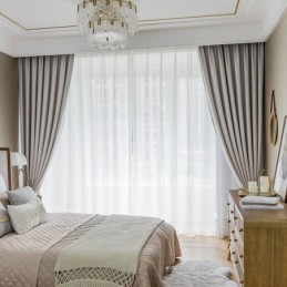 Cortinas Sólidas Blackout Para Sala De Estar E Quarto