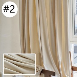 Cortina De Veludo De Cor Sólida Feita Sob Medida, Cortinas De Luxo Para Sala De Estar