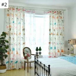Cortina Moderna Semi Blackout Feita Sob Medida Com Estampa De Animais Para Quarto Infantil