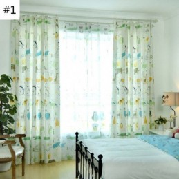 Cortina Moderna Semi Blackout Feita Sob Medida Com Estampa De Animais Para Quarto Infantil
