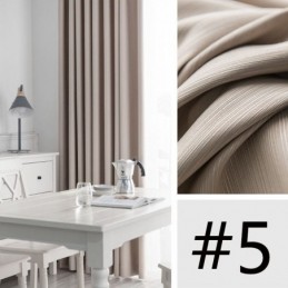 Cortina Jacquard Listrada Nórdica Feita Sob Medida, Cortinas Blackout Para Sala De Estar E Quarto