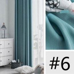 Cortina Jacquard Listrada Nórdica Feita Sob Medida, Cortinas Blackout Para Sala De Estar E Quarto