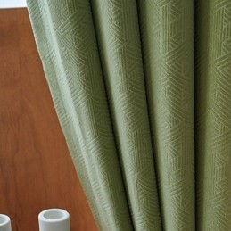 Cortinas Geométricas De Luxo Com Relevo Moderno E Blackout Para Quarto