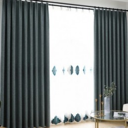 Cortinas Blackout De Cor Sólida Para Sala De Estar, Quarto, Cortinas De Tratamento Modernas