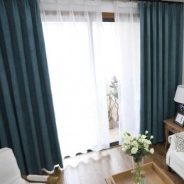 Cortina De Cor Pura Feita Sob Medida Cortina De Alta Sombra Para Sala De Estar E Quarto