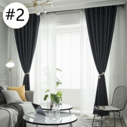 Cortina Blackout Xadrez Sob Medida Cortina Geométrica Para Quarto E Sala