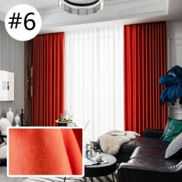 Cortina Moderna De Cor Sólida Feita Sob Medida Cortina Blackout Para Sala De Estar