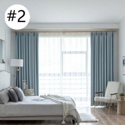 Cortina De Isolamento Térmico De Linho Fino De 6 Cores, Feita Sob Medida, Para Quarto E Sala De Estar