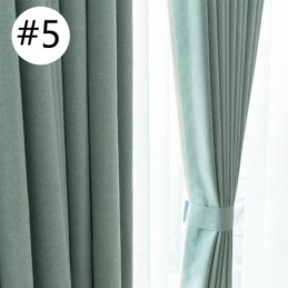 Cortina De Isolamento Térmico De Linho Fino De 6 Cores, Feita Sob Medida, Para Quarto E Sala De Estar