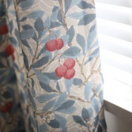 Cortinas Blackout Com Estampa Floral E Estilo Campestre Americano