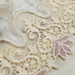 Cortina Para Casa Feita Sob Medida Cortina Estilo Europeu Bordado Floral