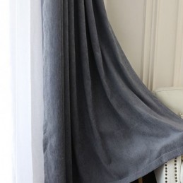 Cortinas Blackout Europeias De Chenille De Cor Sólida, Feitas Sob Medida Para Sala De Estar E Quarto