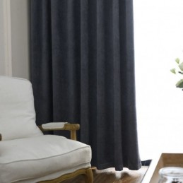 Cortinas Blackout Europeias De Chenille De Cor Sólida, Feitas Sob Medida Para Sala De Estar E Quarto