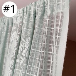 Cortinas Elegantes De Voile Transparente, Cortinas Decorativas Para Janelas, Sala De Estar E Quarto