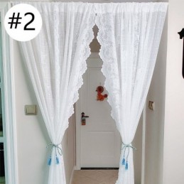 Cortinas Elegantes De Voile Transparente, Cortinas Decorativas Para Janelas, Sala De Estar E Quarto
