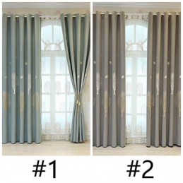 Cortinas De Quarto Elegantes Com Estampa De Árvore De Algodão Blackout Em Jacquard