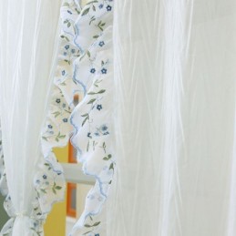 Cortinas Transparentes Jacquard Modernas, Tratamento Nórdico Para Janelas De Sala De Estar