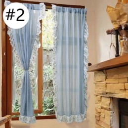 Cortinas Transparentes Jacquard Modernas, Tratamento Nórdico Para Janelas De Sala De Estar
