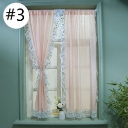 Cortinas Transparentes Jacquard Modernas, Tratamento Nórdico Para Janelas De Sala De Estar