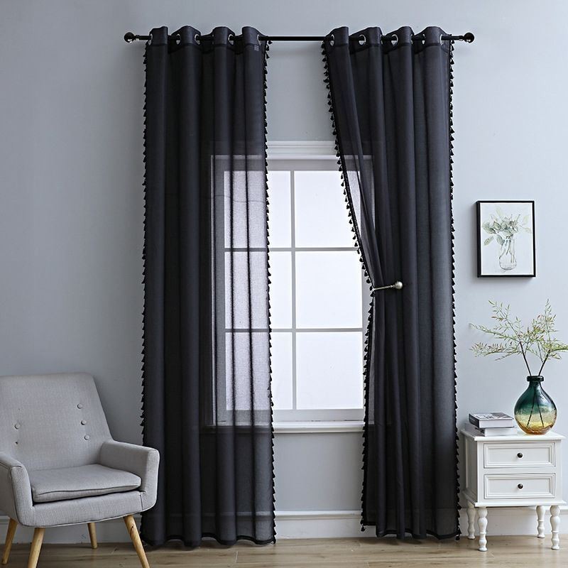Cortinas De Tule Transparente, Cortina Moderna De Voile Transparente, Feita Sob Medida Para Sala De Estar E Quarto
