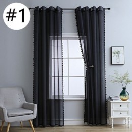 Cortinas De Tule Transparente, Cortina Moderna De Voile Transparente, Feita Sob Medida Para Sala De Estar E Quarto