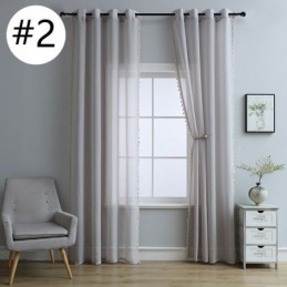 Cortinas De Tule Transparente, Cortina Moderna De Voile Transparente, Feita Sob Medida Para Sala De Estar E Quarto
