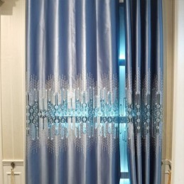 Painéis De Janela À Prova De Som De Estilo Nórdico De Luxo, Cortinas Bordadas De Renda Para Sala De Estar