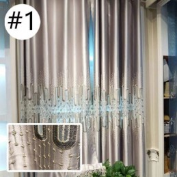 Painéis De Janela À Prova De Som De Estilo Nórdico De Luxo, Cortinas Bordadas De Renda Para Sala De Estar